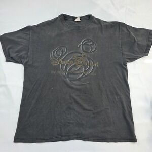 Vintage Disney Quest Preview Tour Shirt Mens XL Gray Mickey Disney 90s Graphic